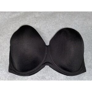 Wacoal Padded Underwire Strapless Bra Black Size 38G
